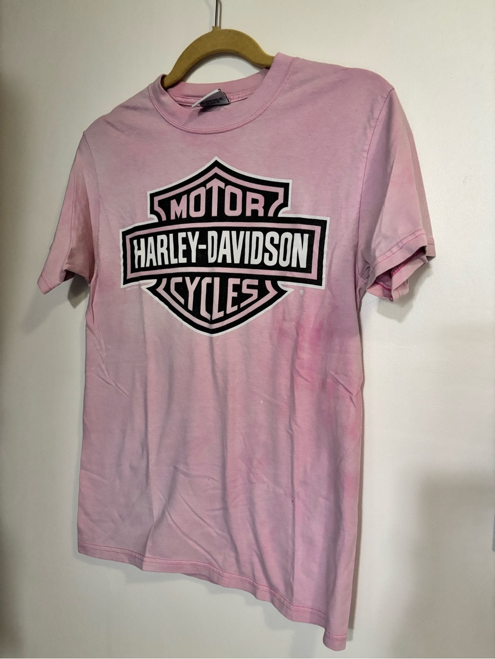Harley-Davidson Pink TieDye Logo Tee